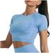 Long Sleeve Layering Shirts for Women Women s Solid Color Yoga Tops With Polka Dots High Elasticity Compression Fitness Shirts Running Sports Shirts Long Sleeved Pack of T Shirts Women Tops Loose Fit