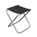 Outdoor Folding Stool Camping Lightweight Portable Chair Children s Chair for Painting Fishing Travelling BBQ Beach (Black & Silver)