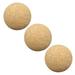 3 Pcs Replaceable Wood Foosball Balls Mini Footballs Accessories Portable Wear-resistant