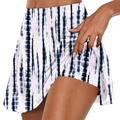 nerohusy Womens Leopard Print Skirt Women s Summer Pleated Tennis Skirts 2024 Print Athletic Stretchy Short Yoga Fake Two Piece Trouser Skirt Shorts Dark Blue XXL