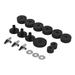 Htovila Drum Replacement Kit Hi-hat Clutch Hi Kit Set Stand Hat Cup Sleeves Stand Hi-hat Clutch 18 Pcs Drum Set Stand Hi-hat Sleeves And Metal Cup Sleeves And Of 18 Pcs Drum Kit Clutch Hi Hat Rookin