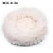 CACAGOO Comfortable Plush Round Pet Bed for Dogs Cats Soft Fur Donut -slip Waterproof Base Washable Self Warming Cushion Bed Multiple Sizes Creamy-white 4XL 110CM