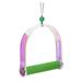 Parrot Swing Toy Bird Cage Wooden Playset Budgie Toys Cage Bird Toy Bird Perch Stand