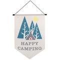 Flags Camping Hanging Flag Polyester Material Fire Pit Camper Decoration Picnic Flag Decorative Flag Travel