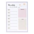 Set of 2 Notebook Note Book Weekly Planner Convenient Writing Pad Sketch Books Notes Memo Pad Home Accessory Office