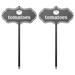 Aufmer â‘¡pcs Metal Seed And Plant Markers - Indoor Outdoor Seed And Plant Garden Stakes - Stylish Fruit And Vegetable Seed Tags - Durable Plant Labels For Potsâœ¿2024 Latest Upgrade