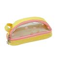 Nebublu Pen bag Case Cute Clear Pencil Pouch Aesthetic Kids Case Zipper Pencil Pouch Aesthetic Pencil Cute Clear Pencil Layer Zipper Pencil Pouch