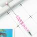 Yeahmol 10pcs DIY Beadable Pens Personalized Jewelry Decorative Bead Beadable Pen Printed 2 Pink Spots Y01L894E