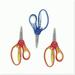 SoftGrip Kids Scissors (5 Pointed-Tip Ages 4-7 3-Pack) - School Supplies for Crafting Back to School - Blue and Red Lightning