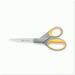 Titanium Scissors - 8-Inch Straight Blades for Office and Home Use - Vibrant Yellow/Gray Design