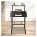 24 Mobile Stand Up Desk Adjustable Laptop Desk With Wheels Home Computer Table