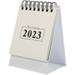 Desk Calendar Calendars Paper Notebook Simple Style Small English Printing 2023 Mini Desktop