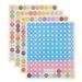 4 Sets Stickers Labels Labeling Organization Sticky Tab Number Self Adhesive for Kids Classification Color Letter