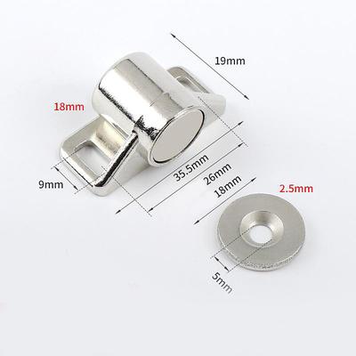 1 Set, Magnet Cabinet Door Catch, Magnetic Furniture Door Stopper, Strong Powerful Neodymium Magnets Latch Cabinet Catches Furniture Accessories