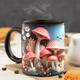 3D Magic Mushrooms Mug, Mushroom Coffee Mug, Funny Novelty Ceramic Tea Cup, 11oz Ceramic Dishwasher Microwave Safe Cup, Ideal Gifts for Men Women