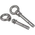 Stainless Steel Bolt Lifting Eye Bolt Stainless Steel Lifting Ring Eye Bolts 2pcs 304 Stainless Steel Expansion Screw Hook M6 M8 M10 Eyebolt Expansion Bolt Loop Swing Hook (Size : 120mm) ( Size : 70m