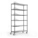 TiaGOC Kitchen Shelves Organizer 6 Tier 2100LBS Metal Wire Shelving Rack w/Innovative Side Mesh Heavy Duty Adjustable Shelving Units and Storage for Home Office Garage 87.5 H x W x 18 D