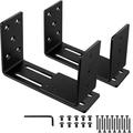 Adjustable door bezel reinforcement rack heavy-duty door safety rod bracket