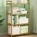 Bamboo Kitchen Bathroom Laundry Shelf BookShelf Storage Rack Shop Display 4 Tier