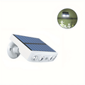 1pc LED Solar Outdoor Lights With Motion Sensor Powerful Solar Security 4 LED Lights Outdoor Decor Sensor Motion 3 Modes Street Waterproof Lamp Built-in 18650 Lithium Battery Wall Night Work Light F