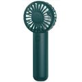 Handheld Fan Mini Portable Fan Rechargeable Battery Eyelash Fan 3 Speed Powerful Makeup Fan USB Powered Small Desk Fan with Base Lanyard for Man Woman Office Travel Camping Dark Green