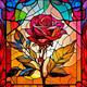 1pc Floral DIY Diamond Painting Glass Crystal Painted Rose Flower Diamond Painting Handcraft Home Gift Without Frame