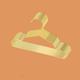 10 Pcs Pet Shop Pet Clothes Hanger Gold Mini Clothes Hanger Teddy Cat Dog Metal Mini Clothes Hanger