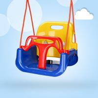 Kinderschaukel Schaukeln Innen und Außen 3 in 1 Babyschaukel Schaukelbank - Mehrfarbig - Hengda