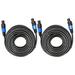Ignite Pro 2x Speakon to Speakon 50 Ft. True 12 Gauge Wire AWG DJ/ Pro Audio Speaker Cable Pair