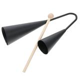Samba Percussion Instrument Double Horn Musical Metal Agogo Bell Cowbells Latin Instruments Child Wood