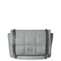 Calvin Klein Damen Schultertasche SQUARE QUILT CONV SHOULDER BAG, grau, Einheitsgröße