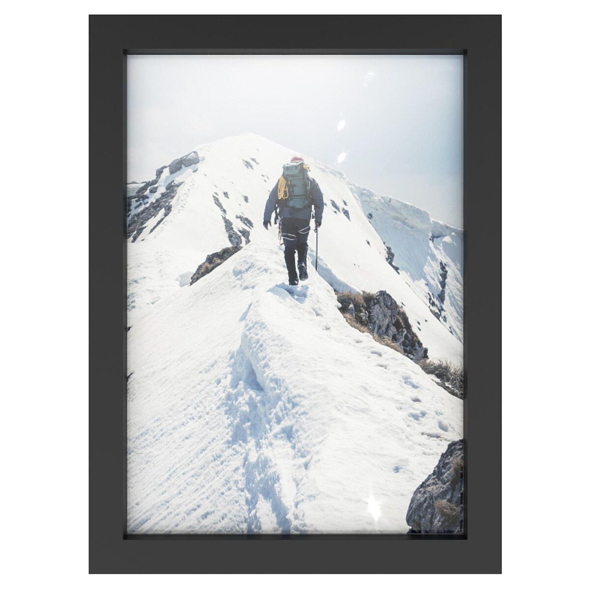 Intirilife schöner Rahmen für Poster und Bilder in Schwarz - Größe 32.5 x 23.8 cm - Elegante Dekoration Edel Posterrahmen Bilderrahmen Image