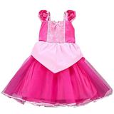 Little Girl Aurora Dress Princess Costume Birthday Party Cosplay Halloween Dress up Tutu Outfits