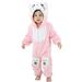 Toddler Infant Animal Costume Flannel Hooded onesie Soft Animal Romper Outfits Gift