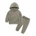 HIBRO Squiggles Baby Clothes Baby Girl Blanket UNIsex Children s Long Sleeved Pants Set Thick Hoodie Sweater Guard Pants Set