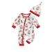 Karuedoo Toddler Boys Girls Rompers Christmas Costumes Fall Bodysuits with Cap