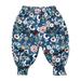 Toddler Pants New Casual Polka Dot Fashion Floral Print Boys And Girls Mid Waist Cropped Floral Bloomers Fall Outfits