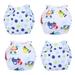 CNKOO 4Pcs Training Pants for Boys Girls Toddlers Baby Potty Training Cotton Absorbent Training Pants Unisex Toddler Pee Pants for Boys & Girls(2 * Blue Dots+2 * Cars)
