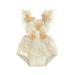 FOCUSNORM Newborn Baby Girls Summer Clothes Sleeveless Lace Tassel Butterfly Romper Jumpsuit Playsuit Outfits