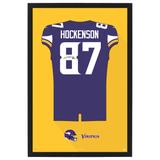 T.J. Hockenson Minnesota Vikings Home Jersey Framed Art Print