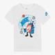 Nike Boys White Cotton Magic-Print T-Shirt