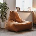 Mighty B Bag - Faux Leather Bean Bag Chair - Tan