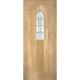 LPD Westminster Unfinished Oak 1L Leaded Double Glazed External Door - 1981mm x 838mm x 44mm (78" x 33")