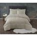 Antimicrobial Down Alternative 3-Pc. Comforter Set by Truly Calm in Khaki (Size KING)