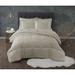 Antimicrobial Down Alternative 3-Pc. Comforter Set by Truly Calm in Khaki (Size FL/QUE)