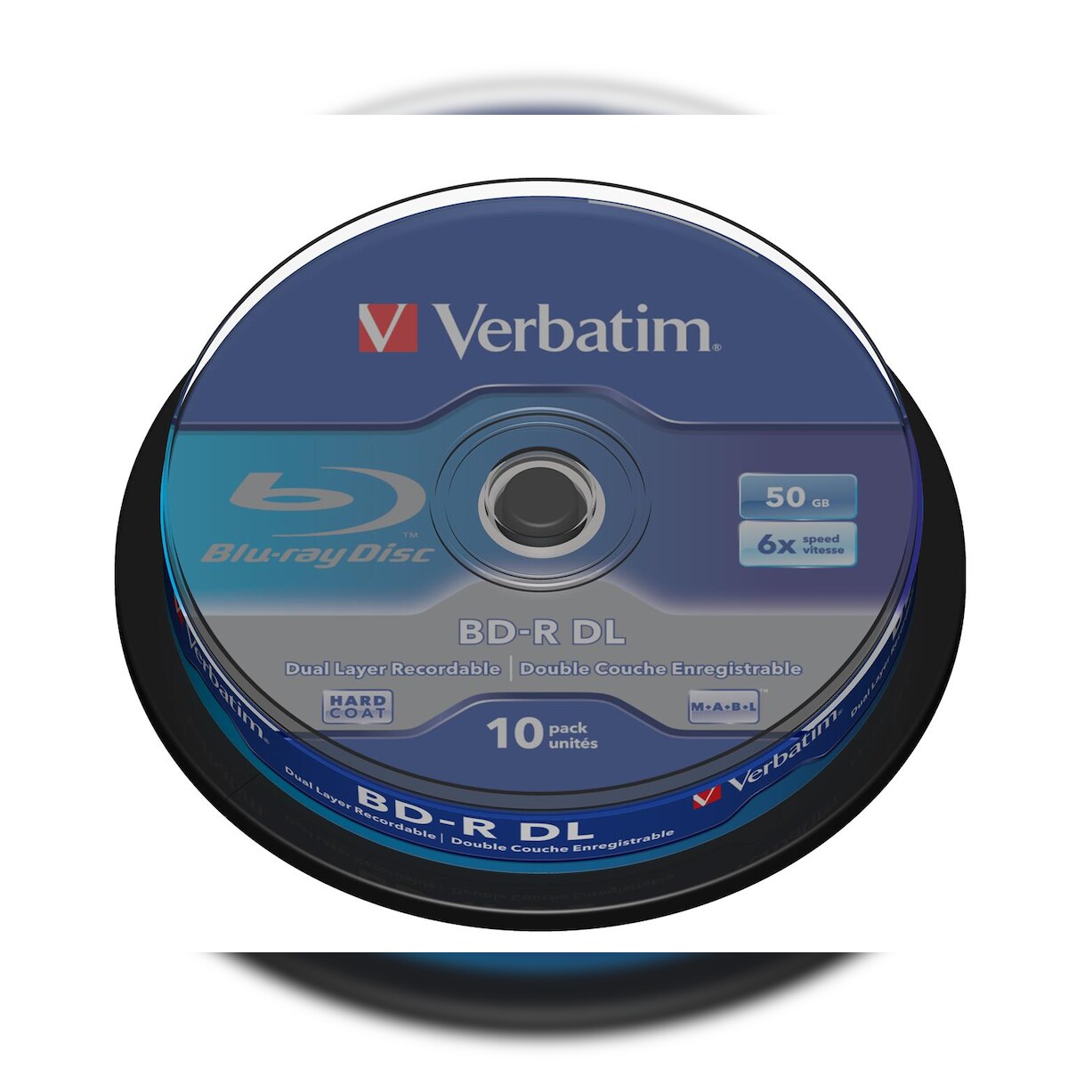 Verbatim 43746 Verbatim Blu-ray BD-R DL 10er Image