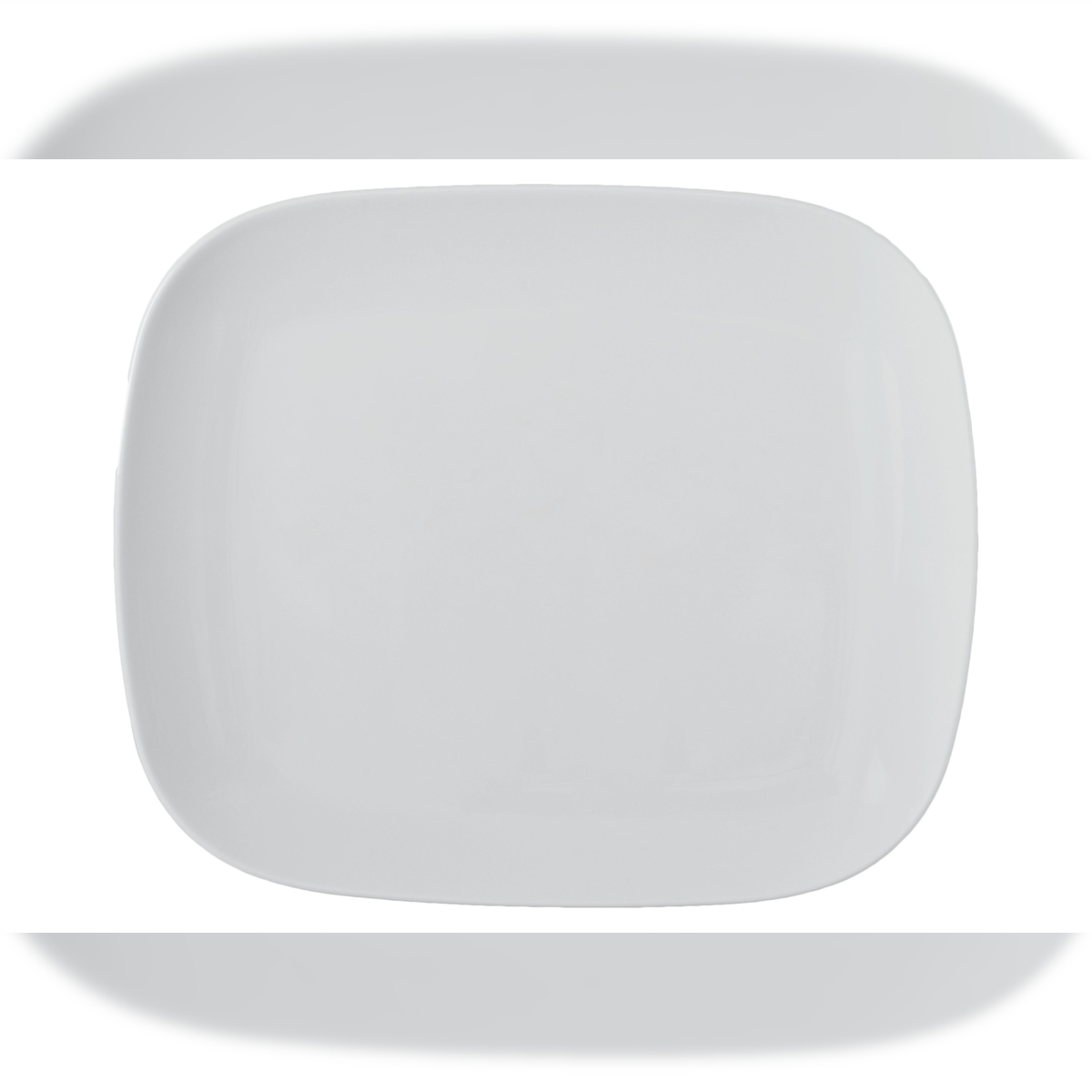 METRO Professional Platte Adeani, Porzellan, 30 x 25 cm, rechteckig, weiß, 6 Stück Image