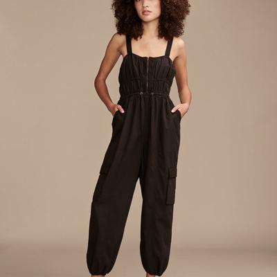 Lucky Brand Military Jumpsuit - Women's Clothing Jumpsuits Overalls in Raven, Size 2XL