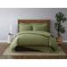 Solid Percale Blush 3 Piece Duvet Set by Cannon in Green (Size TWIN)