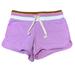 J. Crew Shorts | J Crew Womens Size Xxs Weekend Shorts Lounge Terry 100% Cotton Purple Drawstring | Color: Purple/White | Size: Xxs